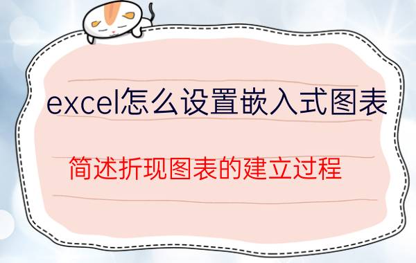 excel怎么设置嵌入式图表 简述折现图表的建立过程？